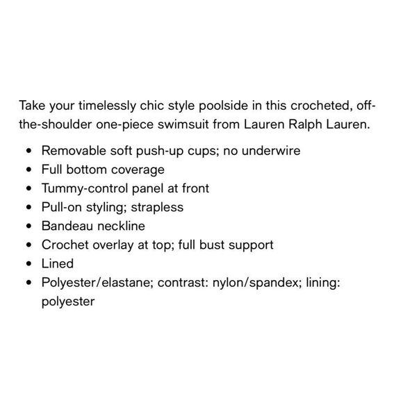 Ralph Lauren Crocheted Swimsuit - Picture 8 of 8